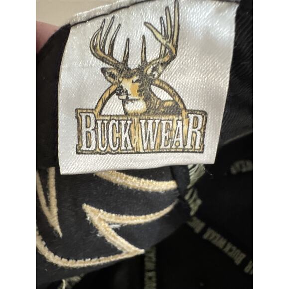Buckwear Black Camouflage Bow Hunter Adjustable Baseball Hat Cap Embroidered - Picture 6 of 6